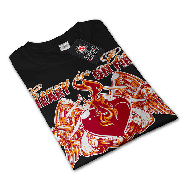 Crazy In Love Heart Mens Long Sleeve T-Shirt