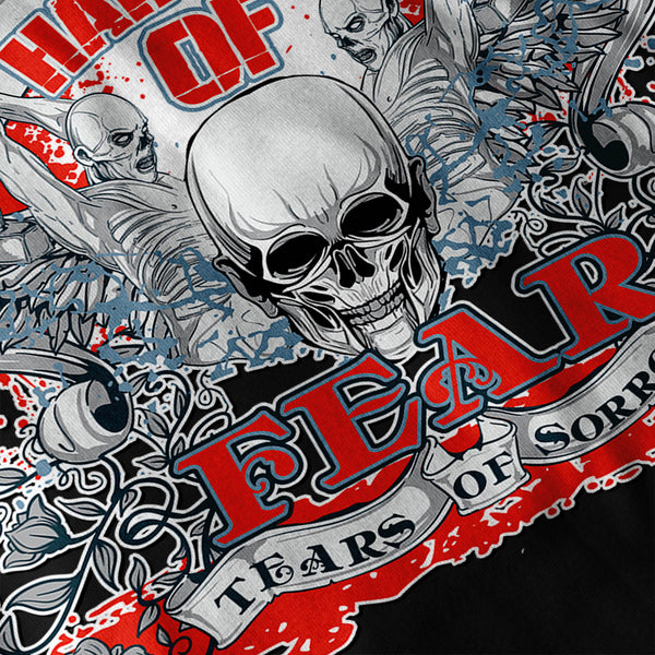 Harvest Of Fear Skull Mens Long Sleeve T-Shirt