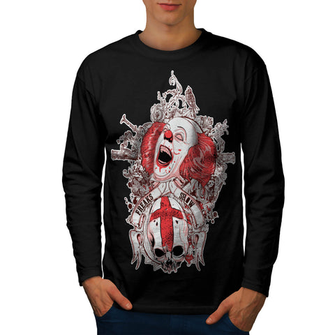 Death Horror Clown Mens Long Sleeve T-Shirt