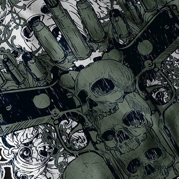 Gang Land Skull Guns Mens T-Shirt