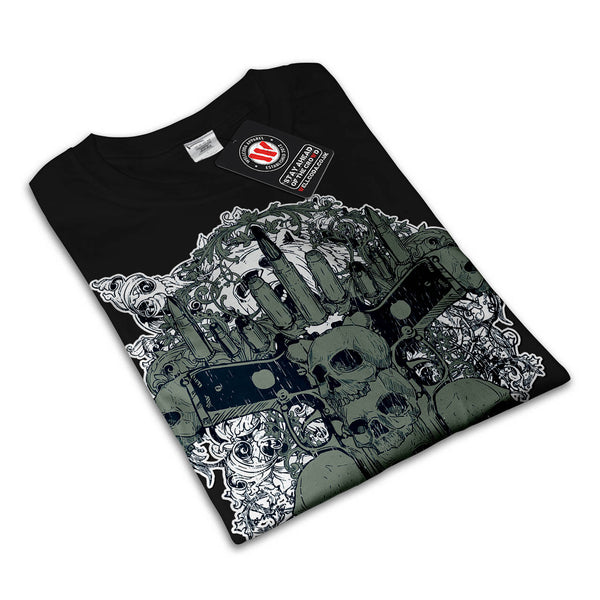 Gang Land Skull Guns Womens T-Shirt