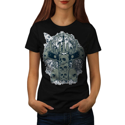 Gang Land Skull Guns Womens T-Shirt