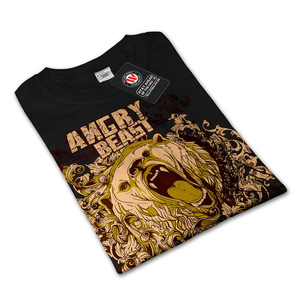 Angry Beast Animal Mens Long Sleeve T-Shirt