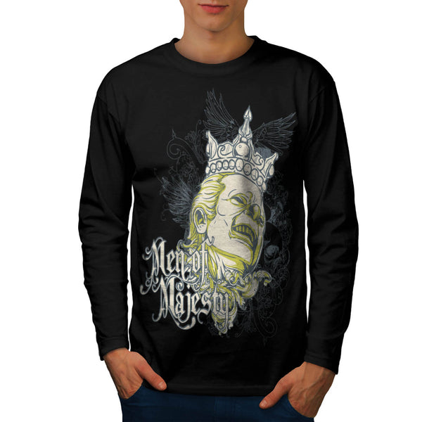 Men Of Majesty Queen Mens Long Sleeve T-Shirt
