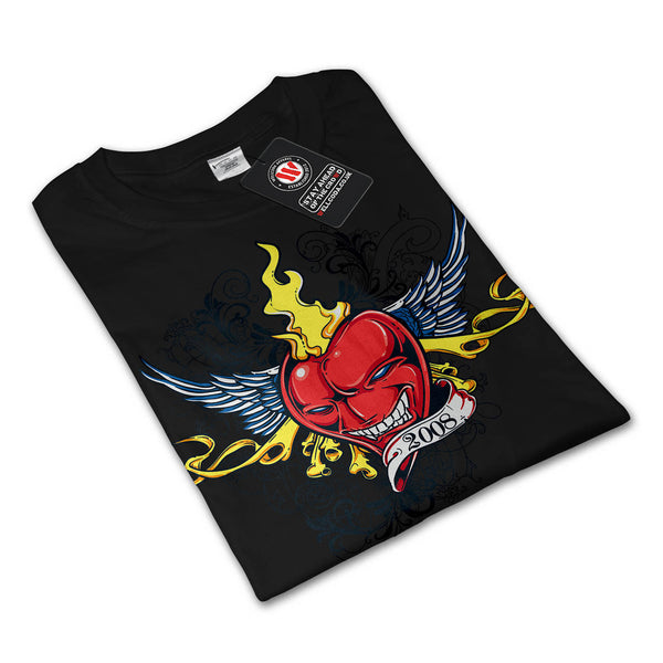 Scary Heart Monster Mens Long Sleeve T-Shirt