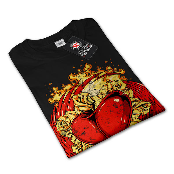 Love Heart Wing Lust Mens Long Sleeve T-Shirt
