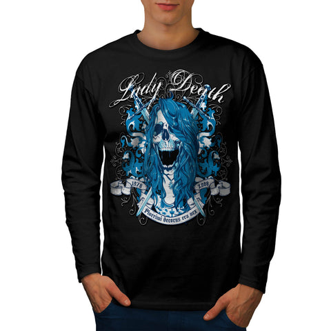 Lady Death Monster Mens Long Sleeve T-Shirt
