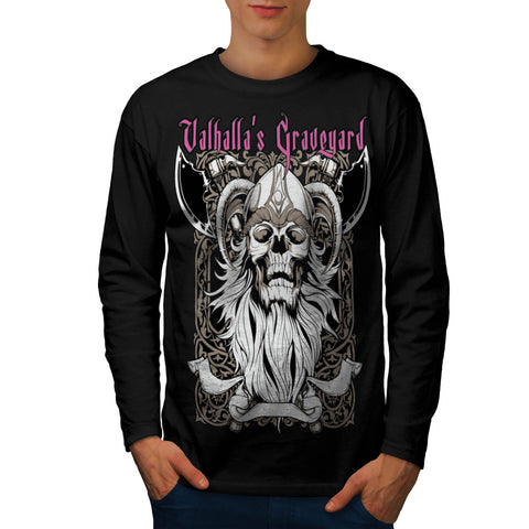 Valhalla Graveyard Mens Long Sleeve T-Shirt