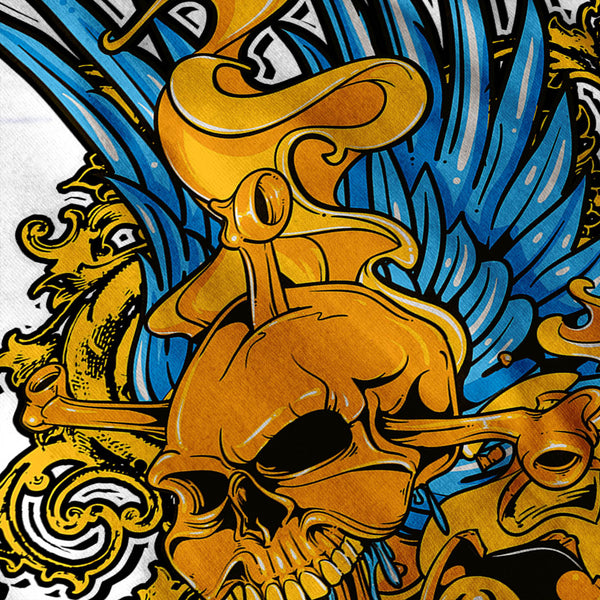 Monster Skull Pool Mens T-Shirt