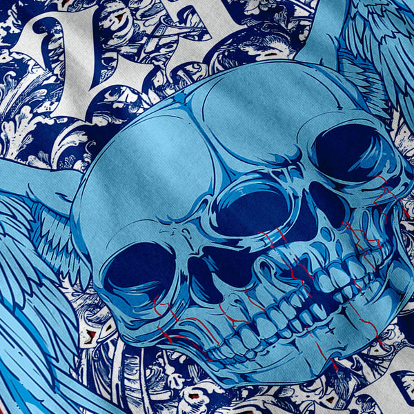Double Skull Ghost Mens T-Shirt