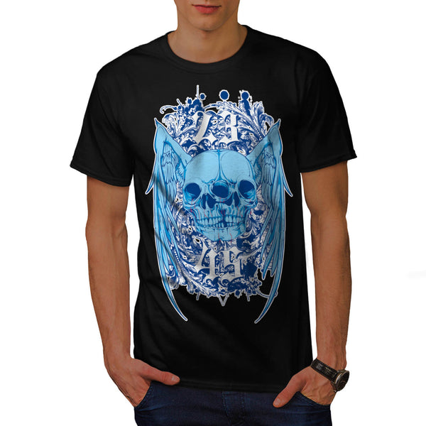 Double Skull Ghost Mens T-Shirt