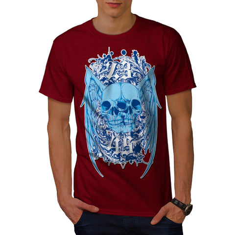 Double Skull Ghost Mens T-Shirt