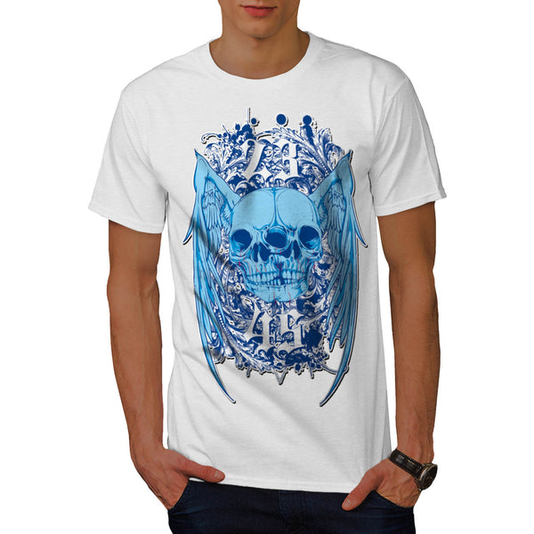 Double Skull Ghost Mens T-Shirt