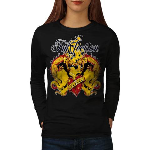 Ink Infection Tattoo Womens Long Sleeve T-Shirt