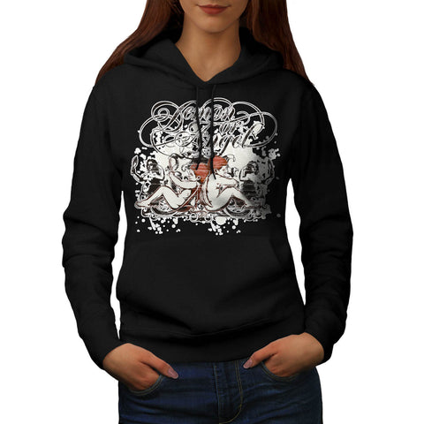 Demon Or Angel Wing Womens Hoodie
