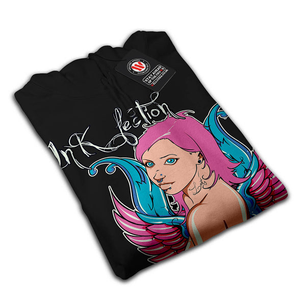 Ink Infection Lady Womens Hoodie