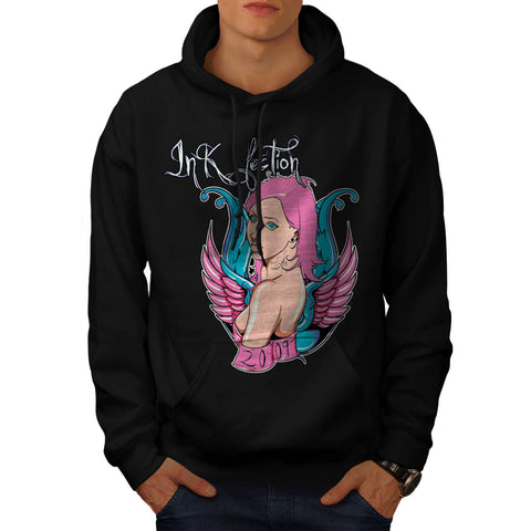 Ink Infection Lady Mens Hoodie