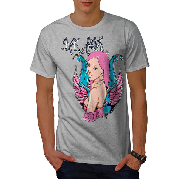 Ink Infection Lady Mens T-Shirt