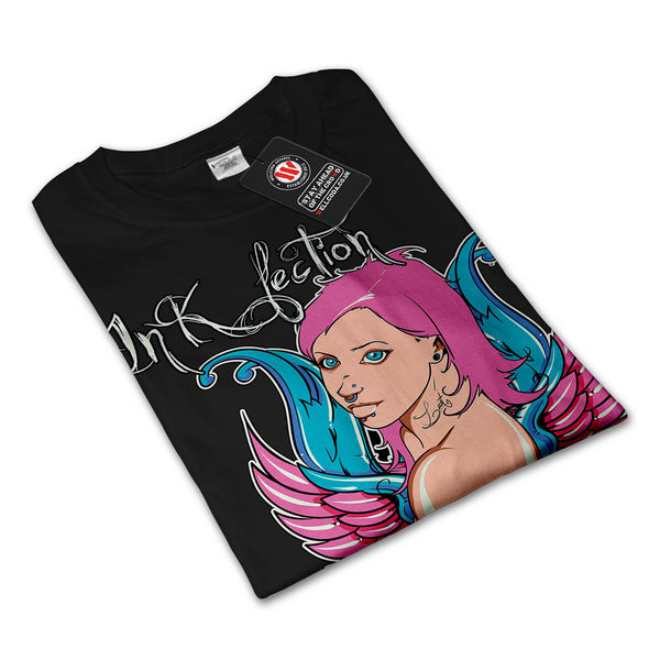 Ink Infection Lady Womens Long Sleeve T-Shirt