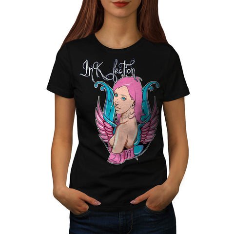 Ink Infection Lady Womens T-Shirt
