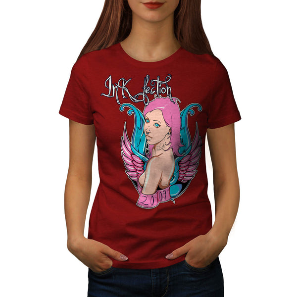 Ink Infection Lady Womens T-Shirt