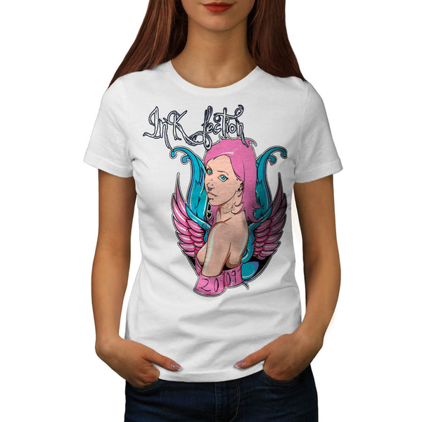 Ink Infection Lady Womens T-Shirt