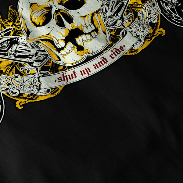 Skull Ride Biker Trip Mens Long Sleeve T-Shirt