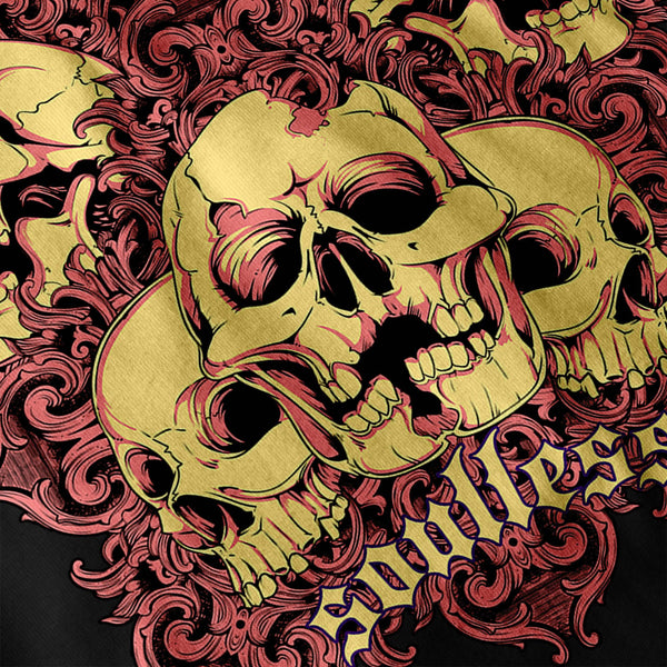 Soul Less Ghost Skull Mens Long Sleeve T-Shirt