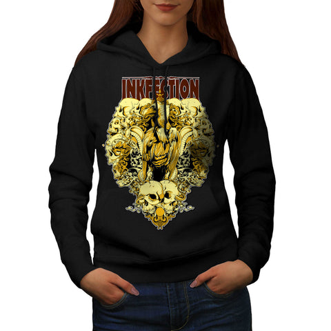 Ink Infection Eagle Womens Hoodie