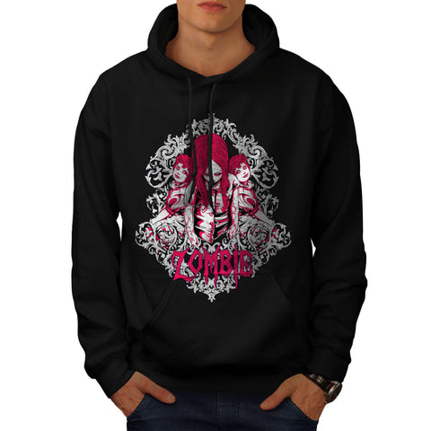 Zombie Girls Attack Mens Hoodie