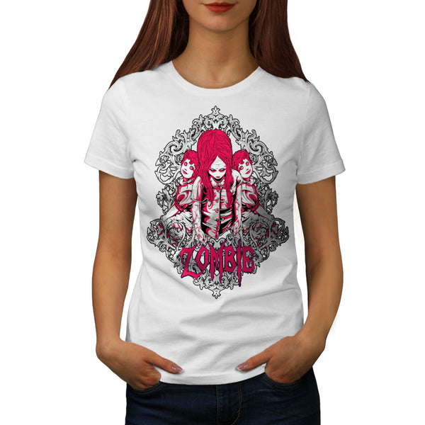 Zombie Girls Attack Womens T-Shirt