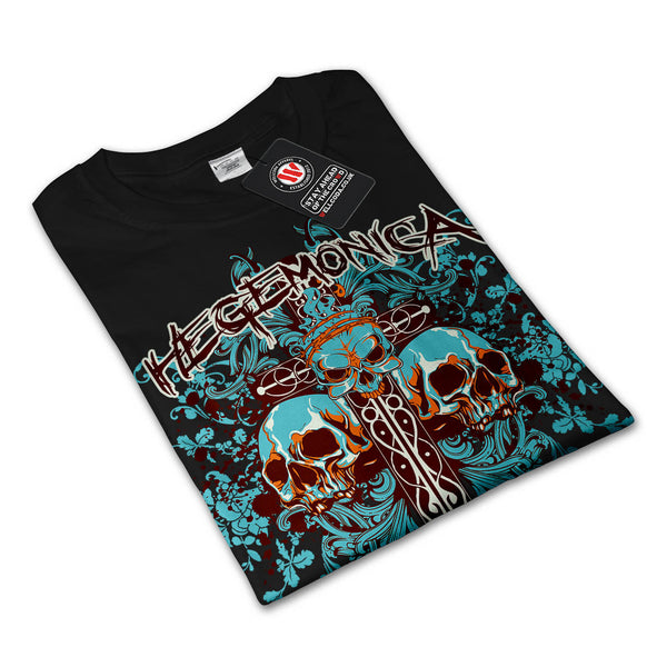 Skull Grave Yard Tomb Mens Long Sleeve T-Shirt