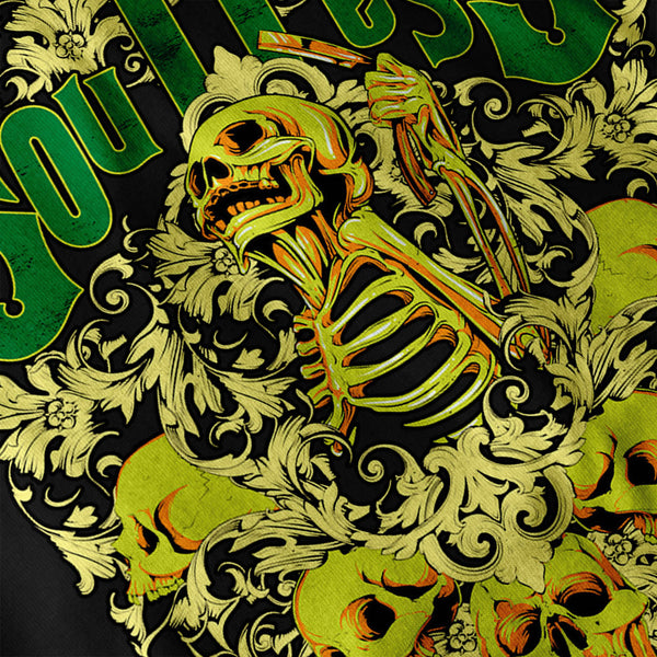 Soul Less Death Skull Mens Long Sleeve T-Shirt
