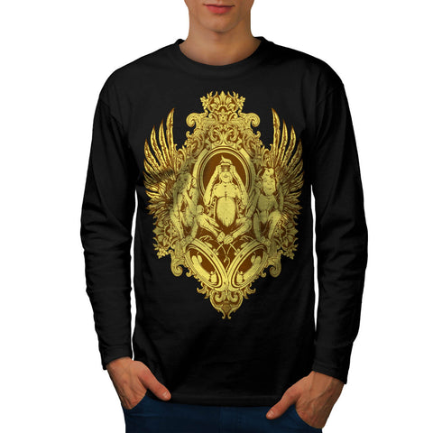 Evil Monkey Thrones Mens Long Sleeve T-Shirt