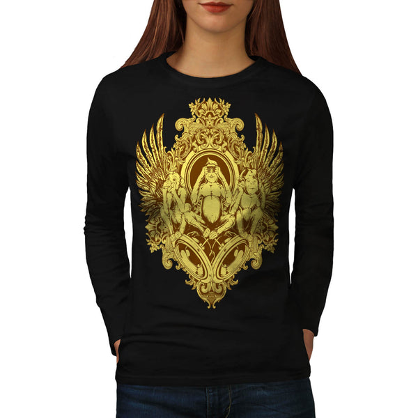 Evil Monkey Thrones Womens Long Sleeve T-Shirt