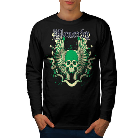 Monarchy Ghost Ruler Mens Long Sleeve T-Shirt