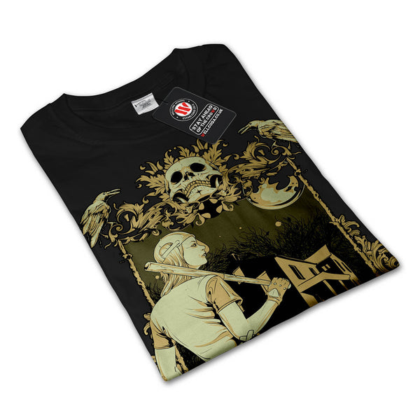 Zombie Baseball Girl Mens Long Sleeve T-Shirt