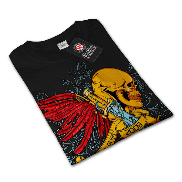 Death or Glory Skull Mens Long Sleeve T-Shirt