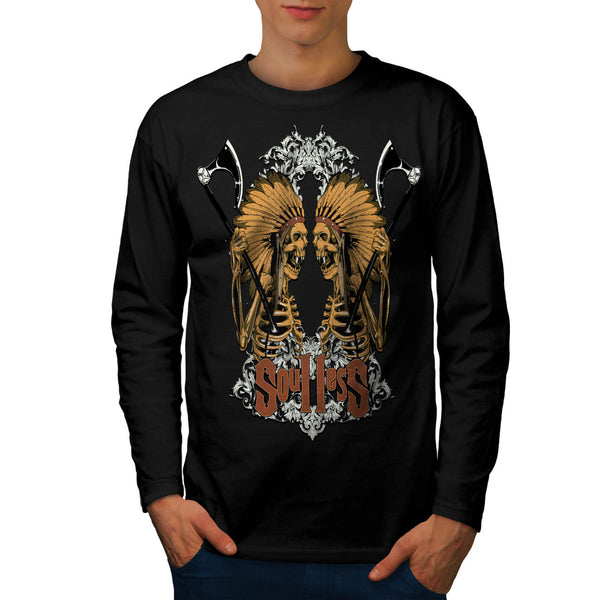 Soul Less Indian Dead Mens Long Sleeve T-Shirt