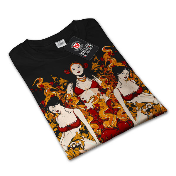 Sultry Vixen Devils Mens Long Sleeve T-Shirt