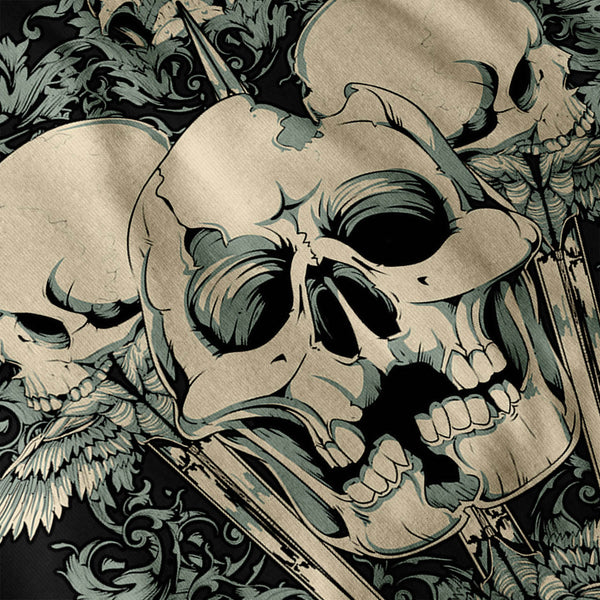 Monster Death Skull Womens T-Shirt