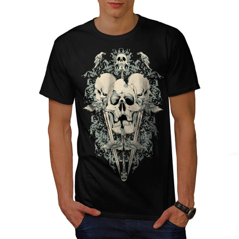 Monster Death Skull Mens T-Shirt