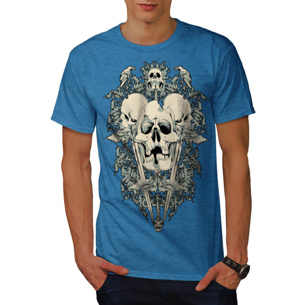 Monster Death Skull Mens T-Shirt