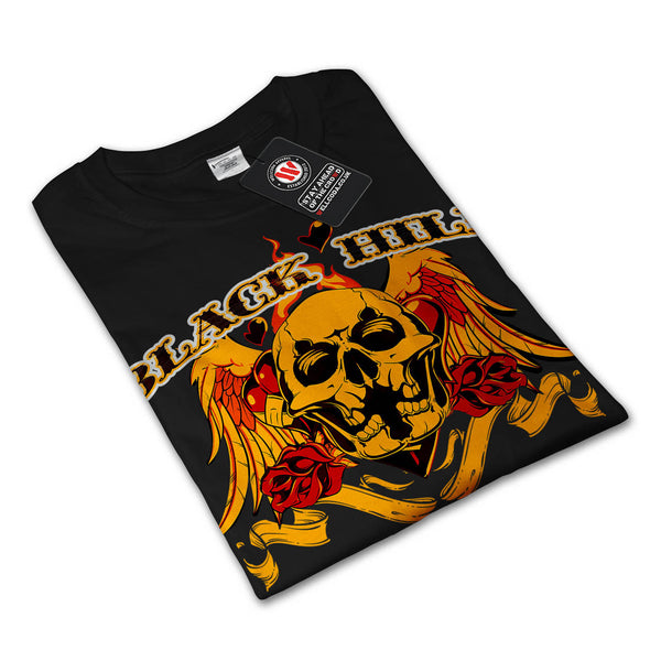 Black Hill Dead Skull Mens Long Sleeve T-Shirt
