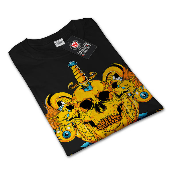 Sword Skull Head Dead Mens Long Sleeve T-Shirt
