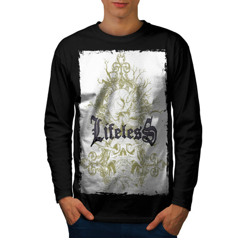 Lifeless Soul Skull Mens Long Sleeve T-Shirt