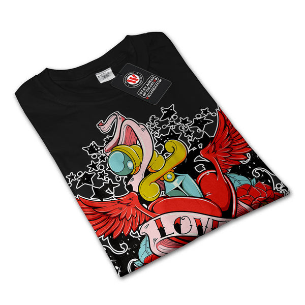 Love Heart Hurts Life Mens Long Sleeve T-Shirt