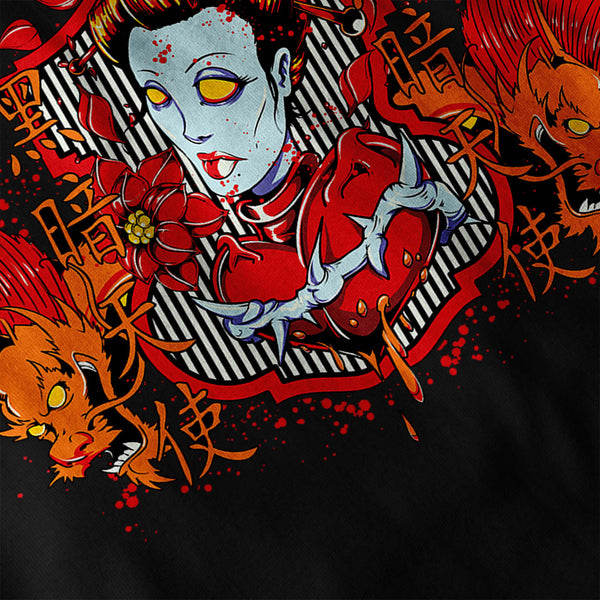 Oriental Zombie Fear Mens Long Sleeve T-Shirt