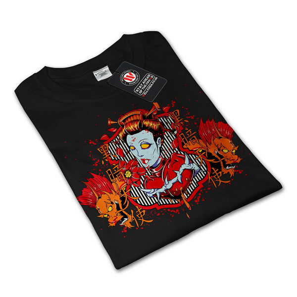 Oriental Zombie Fear Mens Long Sleeve T-Shirt