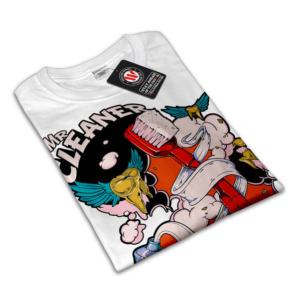 Mr Cleaner Teeth Tube Womens T-Shirt